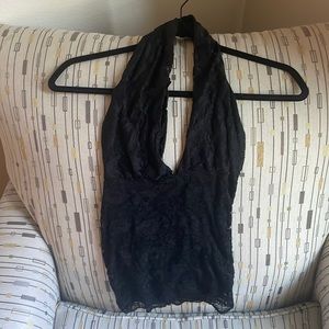 Arden b halter lace top